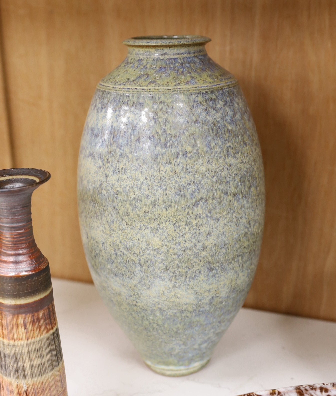 A selection of various contemporary ceramics, to include, Marianne deTrey, Christ Aston, Rowena Kinsman and others
